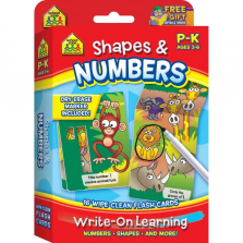 School Zone Shapes and Numbers Deluxe Flash Cards