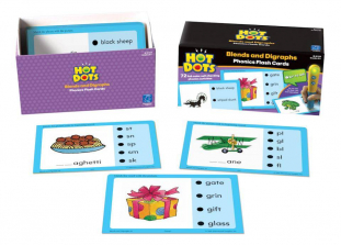 Educational Insights Hot Dots Phonics Flash Cards- Blends & Digraphs