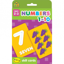 School Zone Numbers 1-10 I-Try Skill Cards