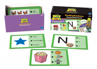 Educational Insights SET 1: Reading Readiness Hot Dots Phonics Flash Cards