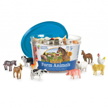 Learning Resources Farm Animal Counters Set - 60 Piece