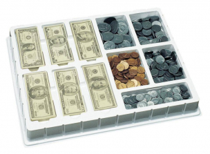 Educational Insights Play Money, Coins & Bills Deluxe Set