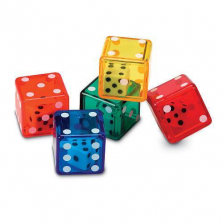 Learning Resources Dice in Dice Set - 72 Piece