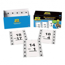 Educational Insights Hot Dots Math Flash Cards - More Subtraction