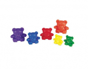 Learning Resources Three Bear Family Rainbow Counters - 96-Piece Set