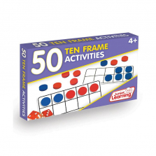 Junior Learning 50 Ten Frame Activities Learning Set