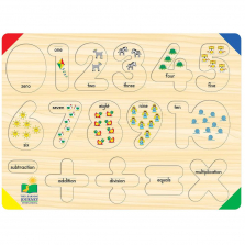 The Learning Journey Lift and Learn 123 Number Wooden Puzzle - 16-piece