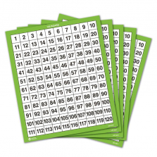 Learning Resources Laminated 120 Boards - 10 Piece