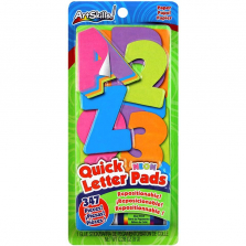 ArtSkills 347-Piece Quick Letter & Number Neon Pads