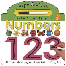 Wipe Clean Board Book: Learn to Write Your Numbers - 123