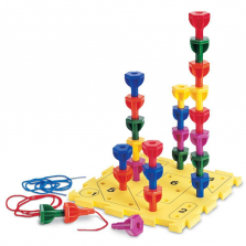 Learning Resources Rainbow Peg Play Activity Set