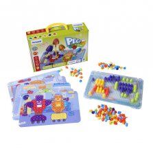 Miniland Educational Pegs the Creative Skewers Game - 150 Piece