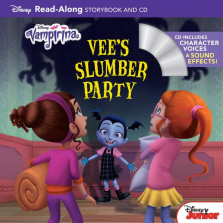 Disney Junior Vampirina Vee's Slumber Party Read-Along Storybook and CD