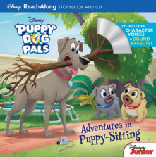Disney Junior Puppy Dog Pals Adventures in Puppy-Sitting Read-Along Storybook and CD Set