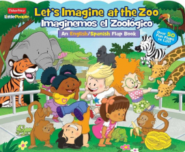 Fisher-Price Little People Let's Imagine at the Zoo Lift-the-Flap Board Book
