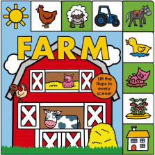 Farm Animals Lift-the-Flap Board Book