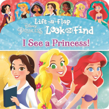 Disney Princess Lift-a-Flap I See a Princess! Look and Find Board Book