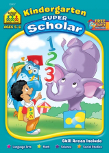 School Zone Super Scholar Workbook: Kindergarten