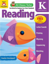 At-Home Tutor Reading Grade Kindergarten Workbook