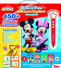 Disney Junior Mickey Mouse Clubhouse Quiz It Pen 4 Books Educational Box Set