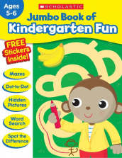 Scholastic Jumbo Book of Kindergarten Fun Jumbo Workbook