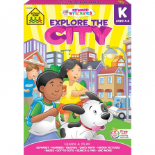 School Zone Explore The City Learn and Play Kindergarten Activity Workbook