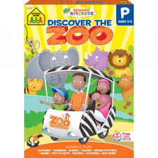 School Zone Discover The Zoo Learn and Play Preschool Activity Workbook