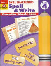 Skill Sharpeners Spell and Write Grade 4 Workbook