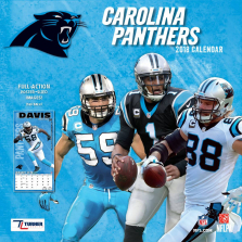 Turner 2018 NFL Carolina Panthers Wall Calendar