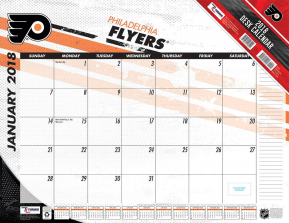 Turner 2018 NHL Philadelphia Flyers Desk Calendar