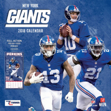 Turner 2018 NFL New York Giants Wall Calendar