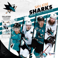 Turner 2018 NHL San Jose Sharks Wall Calendar