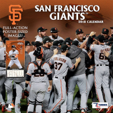 Turner 2018 MLB San Francisco Giants Wall Calendar
