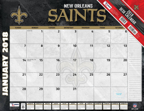 Turner 2018 NFL New Orleans Saints Desk Calendar