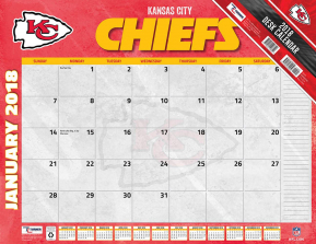 Turner 2018 NFL Kansas City Chiefs Desk Calendar