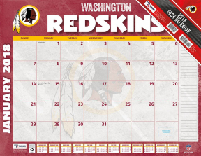 Turner 2018 NFL Washington Redskins Desk Calendar