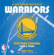 Turner 2018 NBA Golden State Warriors Box Calendar