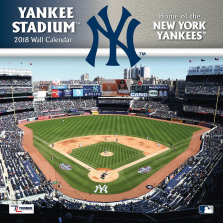 Turner 2018 MLB New York Yankees Yankee Stadium Wall Calendar