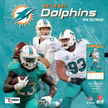 Turner 2018 NFL Miami Dolphins Wall Calendar