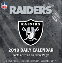 Turner 2018 NFL Oakland Raiders Box Calendar