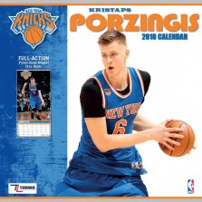 Turner 2018 NBA New York Knicks Kristaps Porzingis Wall Calendar