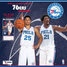Turner 2018 NBA Philadelphia 76ers Wall Calendar