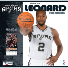 Turner 2018 NBA San Antonio Spurs Kawhi Leonard Wall Calendar
