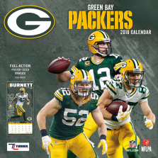 Turner 2018 NFL Green Bay Packers Wall Calendar