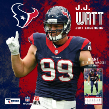 Turner 2017 NFL Houston Texans J.J. Watt Wall Calendar