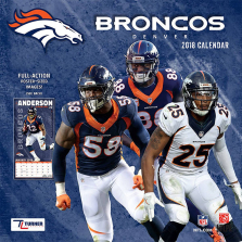 Turner 2018 NFL Denver Broncos Wall Calendar