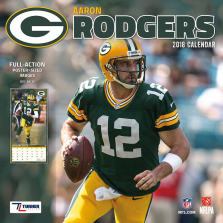 Turner 2018 NFL Green Bay Packers Aaron Rodgers Wall Calendar