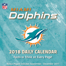 Turner 2018 NFL Miami Dolphins Box Calendar