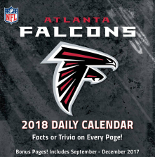 Turner 2018 NFL Atlanta Falcons Box Calendar