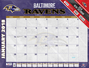 Turner 2018 NFL Baltimore Ravens Desk Calendar